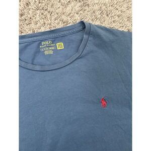 Men's Polo Ralph Lauren T-shirt Blue Long Sleeve Size XL